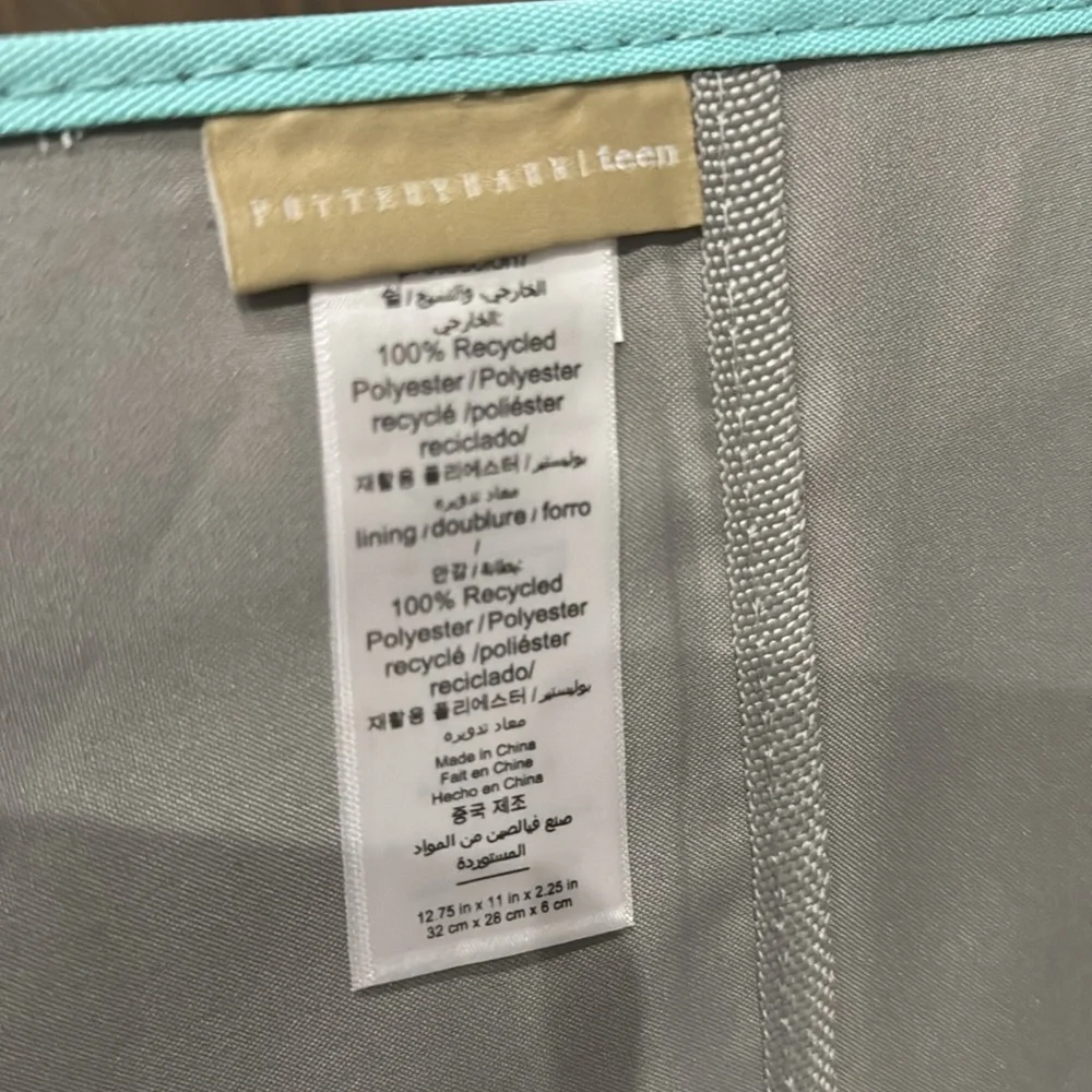 Pottery barn tie dye binder with zippered pouch